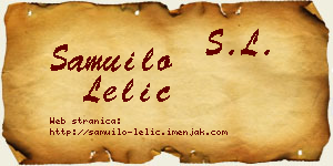 Samuilo Lelić vizit kartica